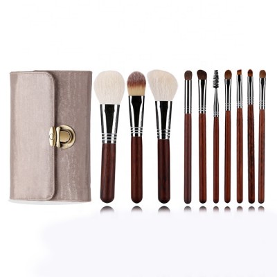 Hot Sale Goat Hair 10 Pcs Makeup Brush Set Cosmetic Brush Makeup Brush Best Qualitiy